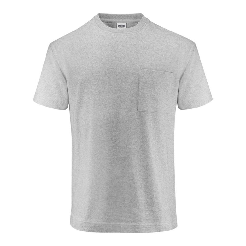 James Harvest Unisex Adult Devons Pocket T-Shirt / Grey Melange